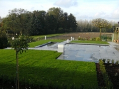 Aanleg tuin met siervijver