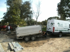 Voorbereiding aanleg tuin