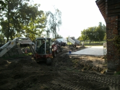 Grondwerken aanleg tuin