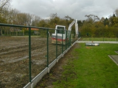 Grondwerken aanleg omheining